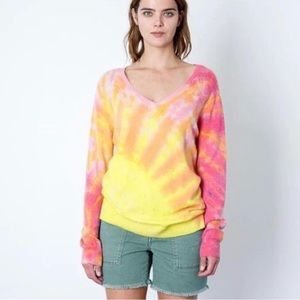 Le Superbe cashmere hand tie-dyed sweater